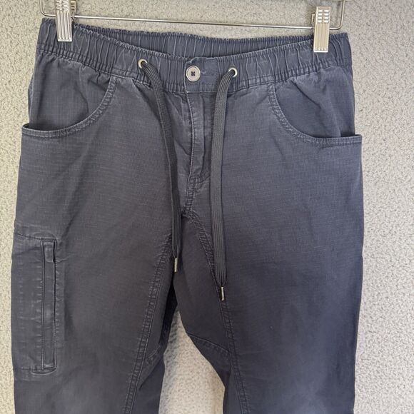 BYLT Weekender Pants Mens Small Blue Stretch Ripstop Drawstring Casual - Picture 2 of 8